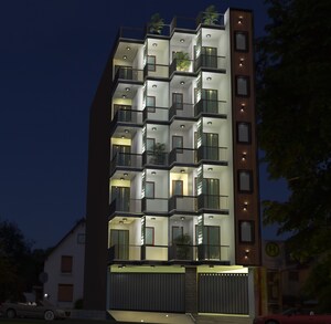 1 BHK Apartment – Exterior View View at Sector 23 Dwarka - for Sale