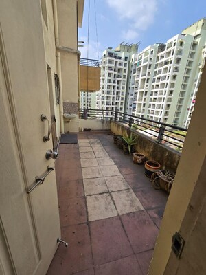 Balcony in 1 BHK Apartment at Solitaire Paradise, Wakad – for Rent