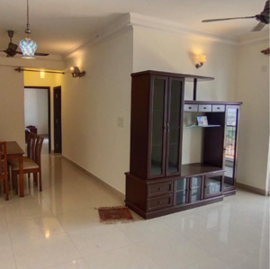 Living Room in 2 BHK Apartment at Prestige Notting Hill, Hulimavu – for Rent