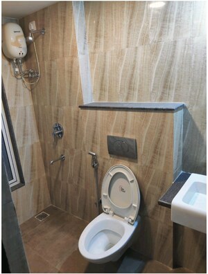 Bathroom in 2 BHK Apartment at Lodha Amara Tower 44, Kolshet Road – for Rent