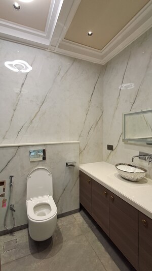 Bathroom in 3 BHK Apartment at Indiabulls Sky Forest, Lower Parel – for Rent