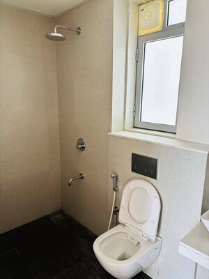 Bathroom in 2 BHK Apartment at Piramal Vaikunth, Balkum Pada – for Rent