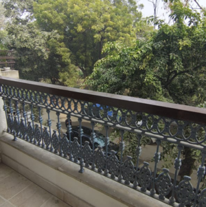 Balcony in 4 BHK Builder Floor at Boutique Residential Apartments A-7 1, Vasant Vihar – for Rent