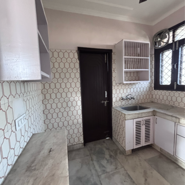 Kitchen in 2 BHK Builder Floor at Neeti Bagh – for Rent
