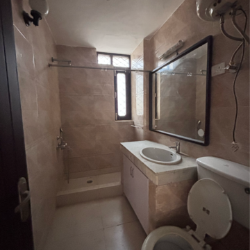 Bathroom in 2 BHK Builder Floor at Neeti Bagh – for Rent