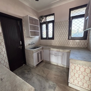 Kitchen in 2 BHK Builder Floor at Neeti Bagh – for Rent