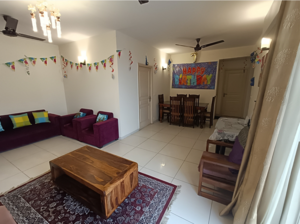 Living Room in 3 BHK Apartment at Experion The Heart Song, Sector 108 – for Rent