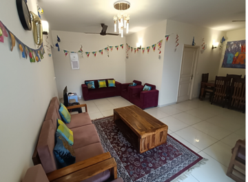 Living Room in 3 BHK Apartment at Experion The Heart Song, Sector 108 – for Rent