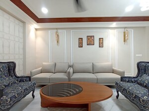 Living Room in 3 BHK Apartment at Manglam 14 Woodland Park, Shiprapath – for Rent