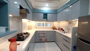 Kitchen in 3 BHK Apartment at Siddhi The Aristo, Shiprapath – for Rent