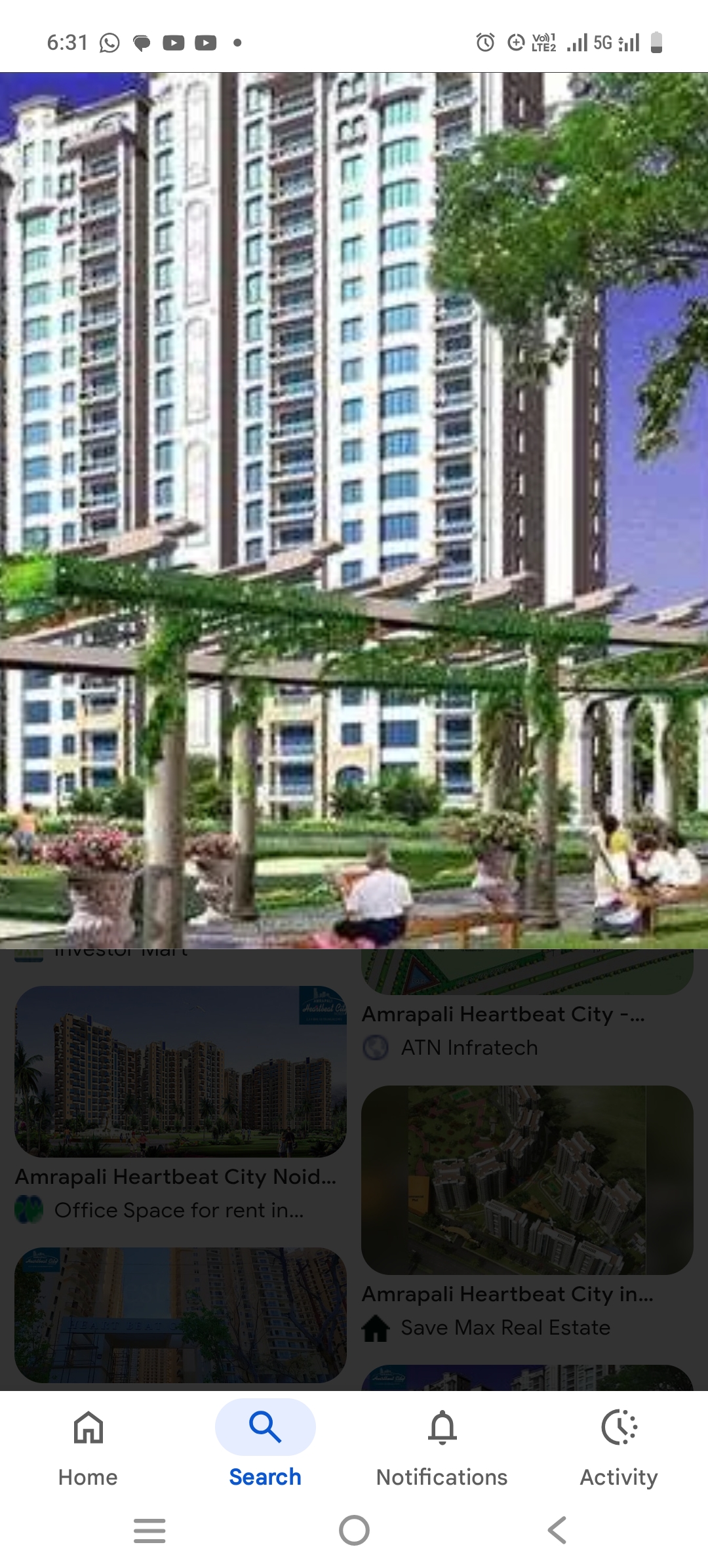 4 BHK 2825 Sq.Ft. Apartment in Amrapali Heartbeat City