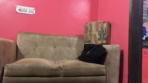 Living Room in 1.5 BHK Builder Floor at RWA Apartments Sector 12, Sector 12 – for Rent