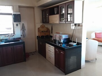 Kitchen in 3 BHK Apartment at Magarpatta City Cosmos, Magarpatta Road – for Rent