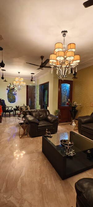 Living Room in 3 BHK Apartment at Greater Kailash I – for Rent