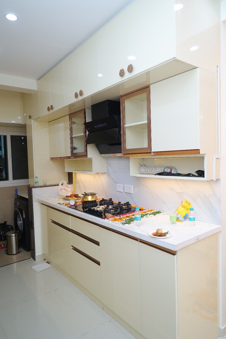 Kitchen, lnt-raintree-boulevard 2.5 Bedroom 1350 Sq.Ft. Apartment In Hebbal Bangalore 9654488