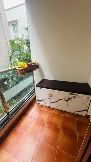 Balcony in 3 BHK Apartment at Affinity Harmony, Ramanashree California Gardens Layout – for Rent