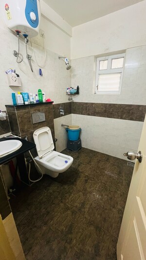 Bathroom in 3 BHK Apartment at Affinity Harmony, Ramanashree California Gardens Layout – for Rent