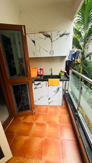 Balcony in 3 BHK Apartment at Affinity Harmony, Ramanashree California Gardens Layout – for Rent