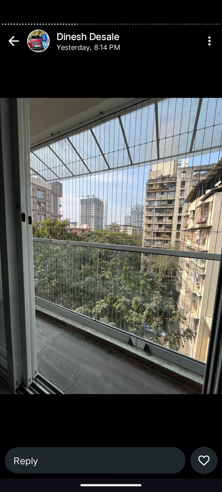 Balcony, hari-kunj-naupada 2 Bedroom 1050 Sq.Ft. Apartment In Naupada Thane 9654499