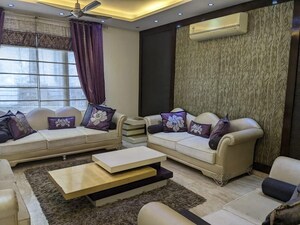 Living Room in 3.5 BHK Apartment at Intellect Tower, Udyog Vihar – for Rent