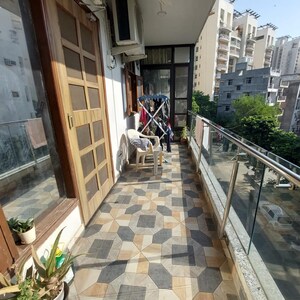 Balcony in 3 BHK Apartment at RWA Hauz Khas Block C 5, Hauz Khas – for Rent