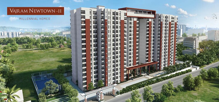 Exterior View, vajram-newtown 3 Bedroom 1756 Sq.Ft. Apartment In Thanisandra Main Road Bangalore 9654569