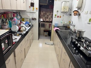 Kitchen in 3 BHK Apartment at Umiya Tower, Mulund East – for Sale