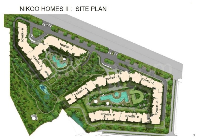 Master Plan, bhartiya-nikoo-homes-phase-2 2 Bedroom 1239 Sq.Ft. Apartment In Thanisandra Main Road Bangalore 9631910