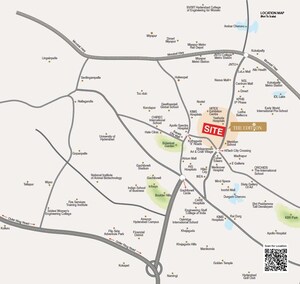 3 BHK Apartment – Map Location View at Savya The Edition, Khanammet - for Sale