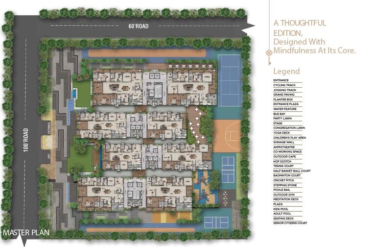 Master Plan, savya-the-edition 3 Bedroom 3555 Sq.Ft. Apartment In Khanammet Hyderabad 9631888