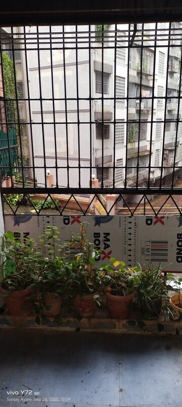 Balcony in 2 BHK Apartment at Globe Heights, Goregaon East – for Rent