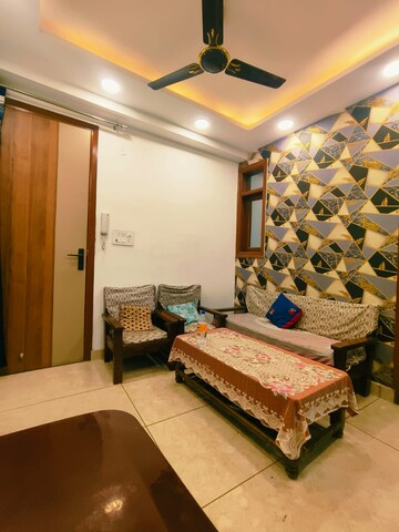 Living Room in 1 BHK Builder Floor at Dwarka Mor – for Rent