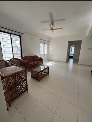 Living Room in 3 BHK Apartment at Rohan Nilay, Aundh – for Rent