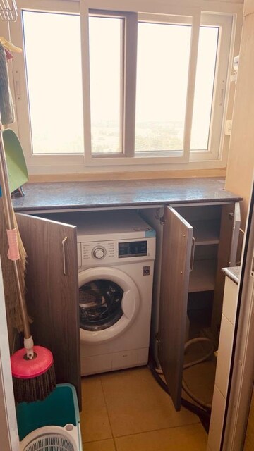 Bathroom in 2 BHK Apartment at Bhartiya Nikoo Homes, Thanisandra Main Road – for Rent