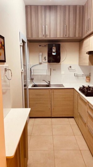 Kitchen in 2 BHK Apartment at Bhartiya Nikoo Homes, Thanisandra Main Road – for Rent