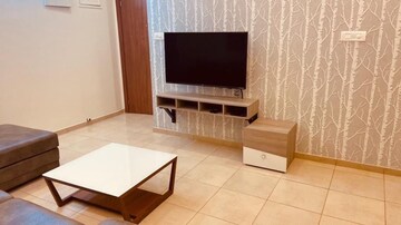 Living Room in 2 BHK Apartment at Bhartiya Nikoo Homes, Thanisandra Main Road – for Rent