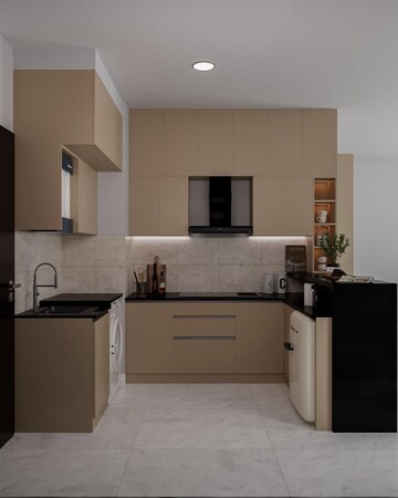 Kitchen in 1 RK Apartment at Paradise At Brigade Cornerstone Utopia, Varthur – for Rent