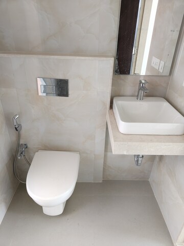 Bathroom in 3 BHK Apartment at L And T Seawoods Residences, Seawoods – for Rent