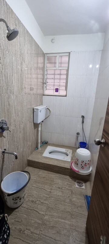 Bathroom in 2 BHK Apartment at Saakaar Silvana Apartment, Kharadi – for Rent