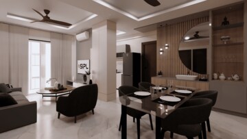 Living Room in 2 BHK Apartment at Maheshpur – for Sale