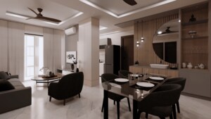 Living Room in 2 BHK Apartment at Maheshpur – for Sale