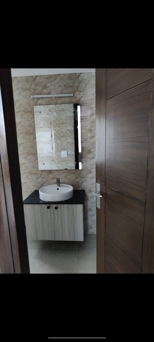 Bathroom in 1 BHK Builder Floor at Ansal Sushant Apartments, Sushant Lok I – for Rent