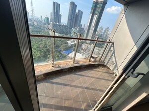 Balcony in 3 BHK Apartment at Lodha World View, Worli – for Rent