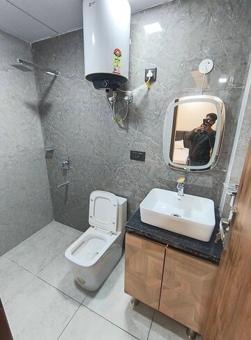 Bathroom in 1 RK Builder Floor at Saket – for Rent