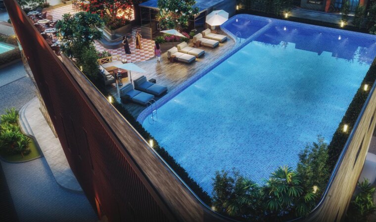 Swimming Pool, ckpc-winds-of-change 2 Bedroom 1219 Sq.Ft. Apartment In Yelahanka Bangalore 9655507