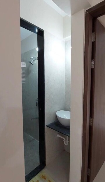 Bathroom in 1 BHK Apartment at Wadhwani Om Mangalam Chaitanya, Ravet – for Rent
