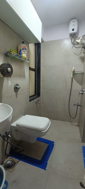Bathroom in 1 BHK Apartment at Conwood Astoria, Goregaon East – for Rent