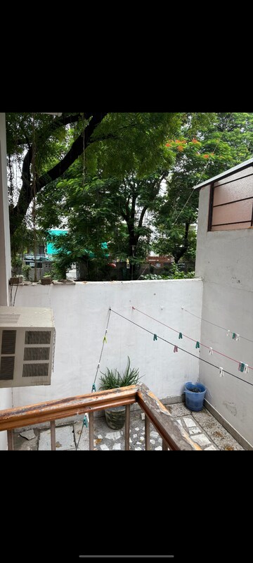 Balcony in 2 BHK Builder Floor at Satyam Plaza, Sector 15 – for Rent