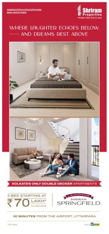 2 BHK Apartment For Sale in Shriram Sunshine One, Uttarpara Kotrung