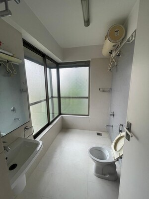 Bathroom in 4 BHK Apartment at Thaltej – for Rent